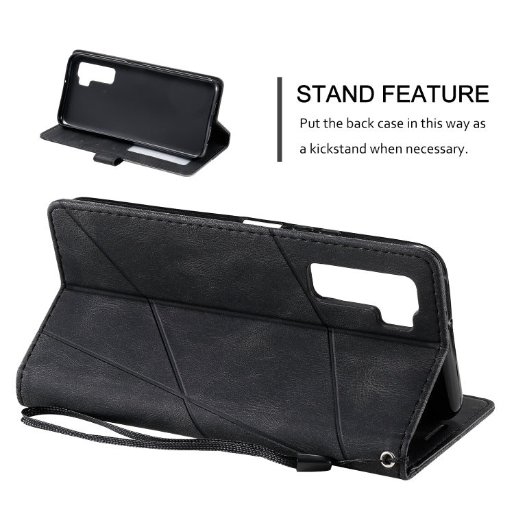 For Huawei nova 7 SE Skin Feel Splicing Horizontal Flip Leather Case with Holder & Card Slots & Wallet & Photo Frame