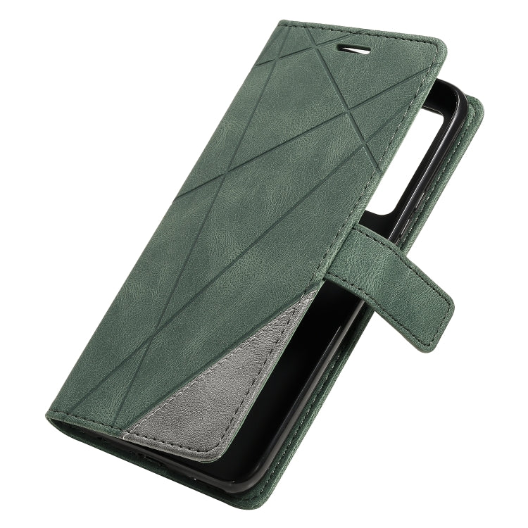 For Huawei nova 7 SE Skin Feel Splicing Horizontal Flip Leather Case with Holder & Card Slots & Wallet & Photo Frame