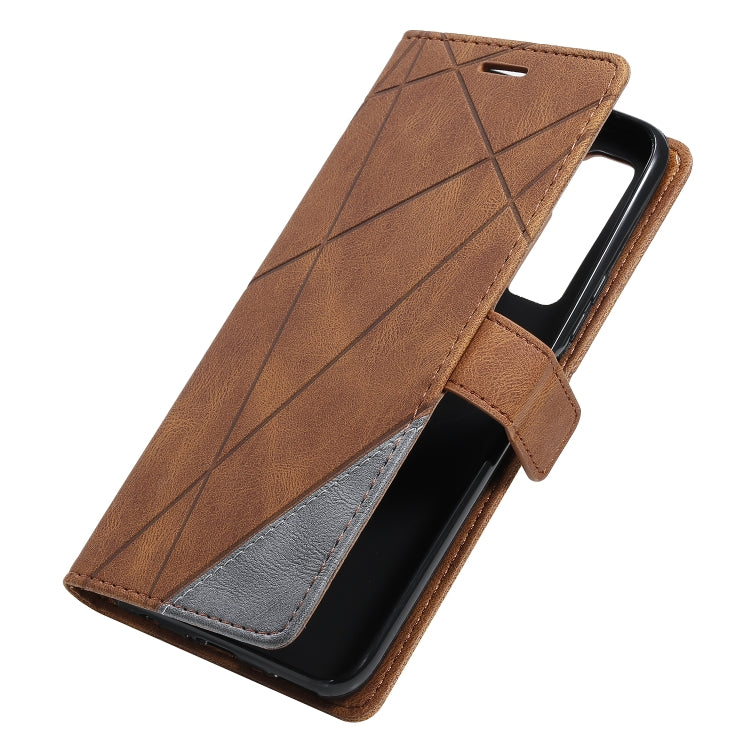 For Huawei nova 7 SE Skin Feel Splicing Horizontal Flip Leather Case with Holder & Card Slots & Wallet & Photo Frame