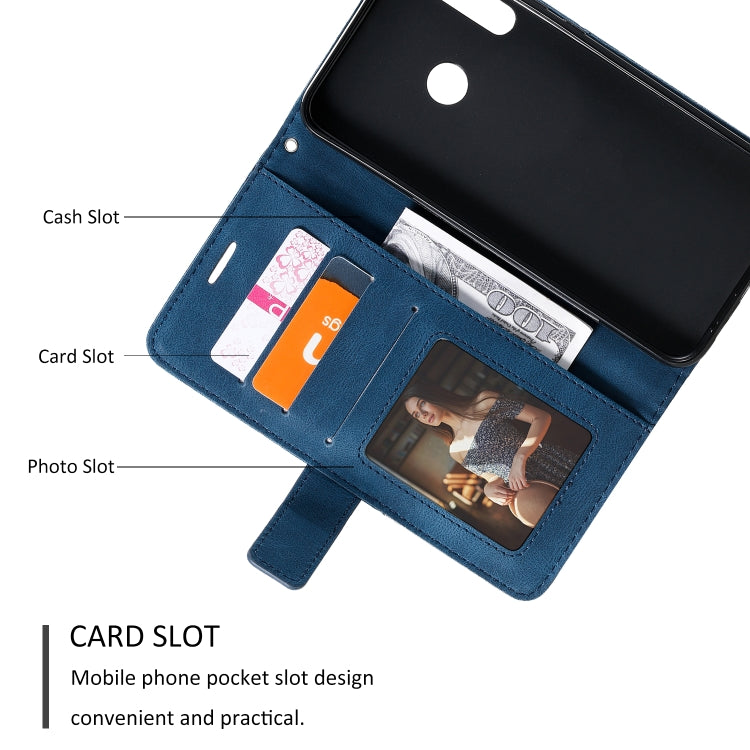 For Huawei P40 Lite E / Y7p / Honor 9C Skin Feel Splicing Horizontal Flip Leather Case with Holder & Card Slots & Wallet & Photo Frame