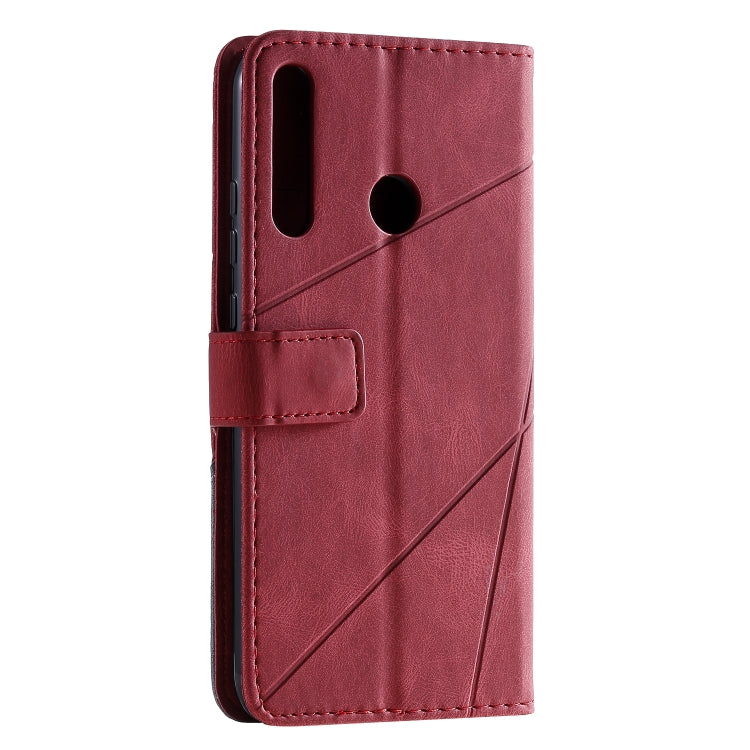For Huawei P40 Lite E / Y7p / Honor 9C Skin Feel Splicing Horizontal Flip Leather Case with Holder & Card Slots & Wallet & Photo Frame