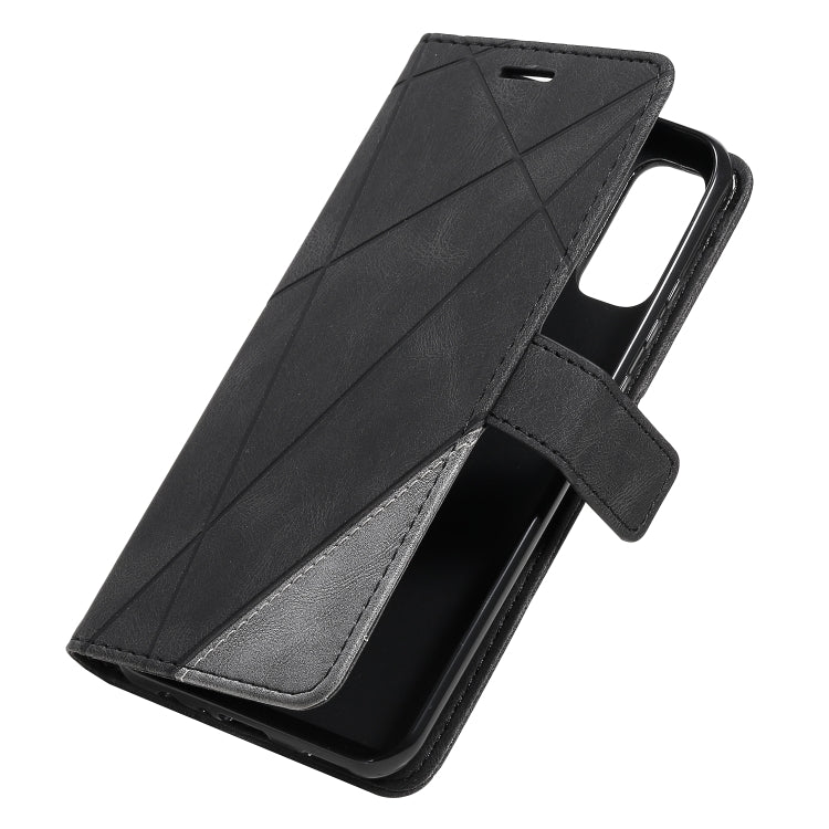 For Huawei P smart 2020 Skin Feel Splicing Horizontal Flip Leather Case with Holder & Card Slots & Wallet & Photo Frame