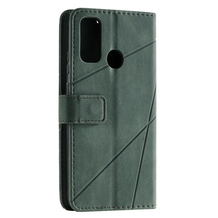 For Huawei P smart 2020 Skin Feel Splicing Horizontal Flip Leather Case with Holder & Card Slots & Wallet & Photo Frame