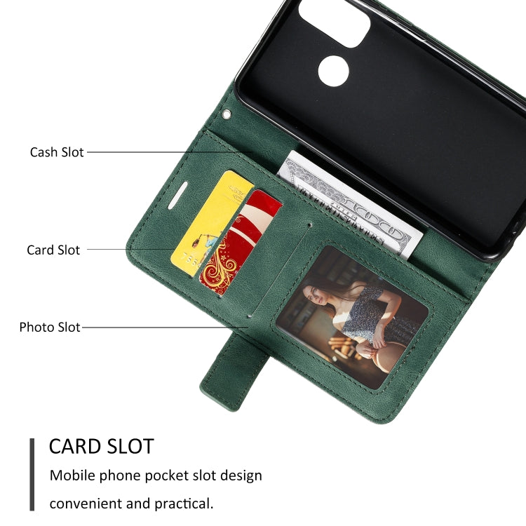 For Huawei P smart 2020 Skin Feel Splicing Horizontal Flip Leather Case with Holder & Card Slots & Wallet & Photo Frame