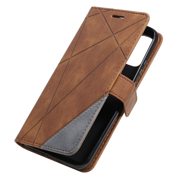 For Huawei P smart 2020 Skin Feel Splicing Horizontal Flip Leather Case with Holder & Card Slots & Wallet & Photo Frame