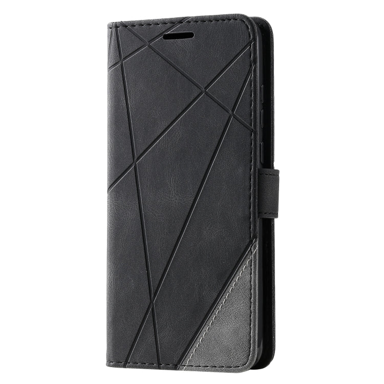 For Huawei Y6p Skin Feel Splicing Horizontal Flip Leather Case with Holder & Card Slots & Wallet & Photo Frame