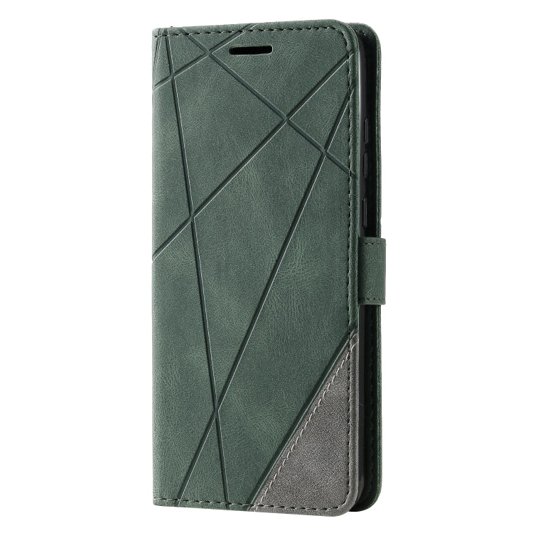 For Huawei Y6p Skin Feel Splicing Horizontal Flip Leather Case with Holder & Card Slots & Wallet & Photo Frame