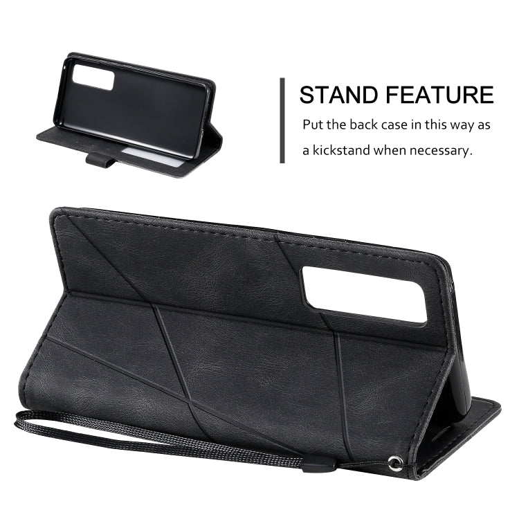 For Huawei nova 7 Pro 5G Skin Feel Splicing Horizontal Flip Leather Case with Holder & Card Slots & Wallet & Photo Frame