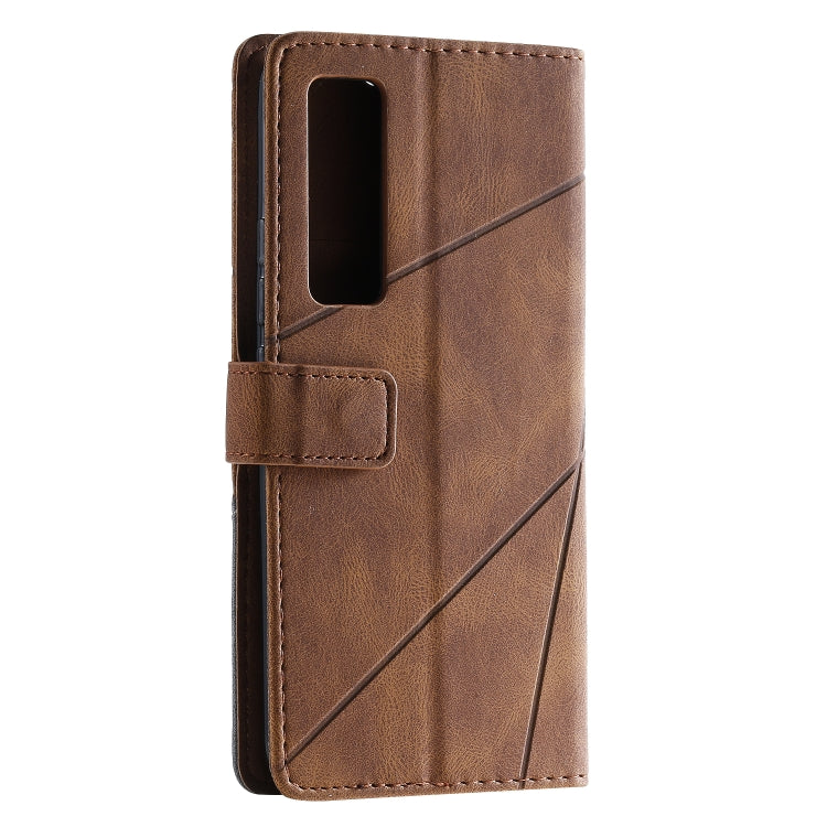 For Huawei nova 7 Pro 5G Skin Feel Splicing Horizontal Flip Leather Case with Holder & Card Slots & Wallet & Photo Frame