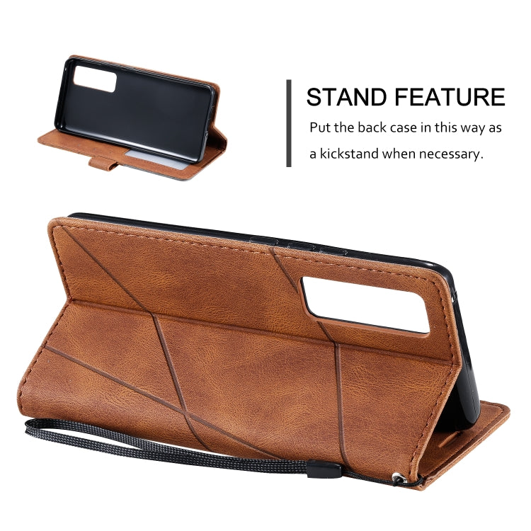 For Huawei nova 7 Pro 5G Skin Feel Splicing Horizontal Flip Leather Case with Holder & Card Slots & Wallet & Photo Frame