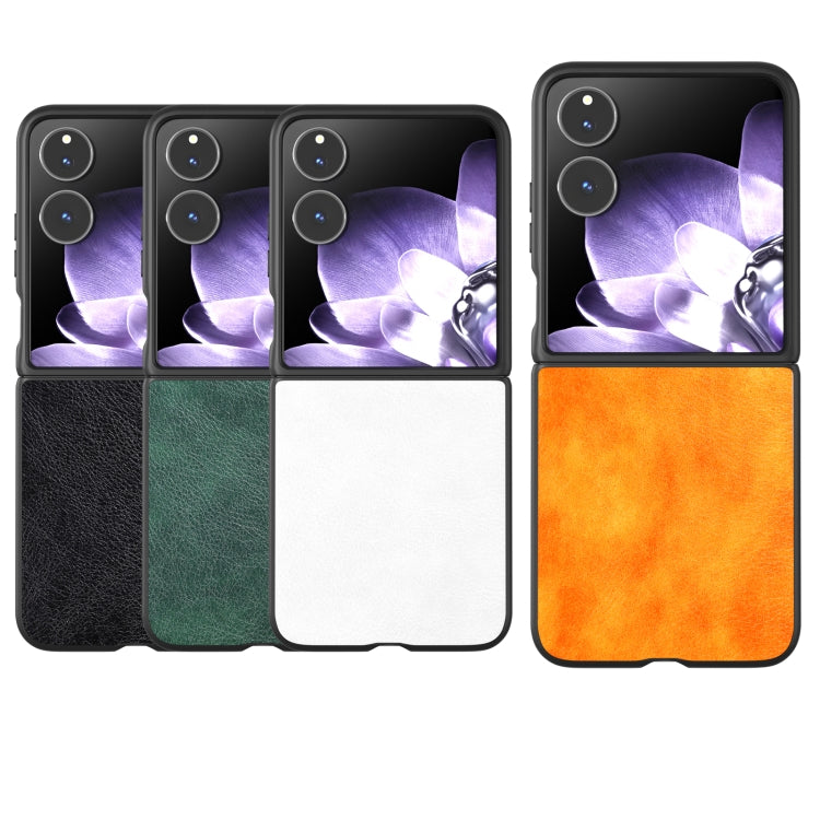 For Xiaomi Mix Flip Dual Color Lichi Texture PU Phone Case