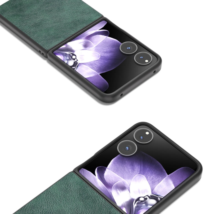 For Xiaomi Mix Flip Dual Color Lichi Texture PU Phone Case
