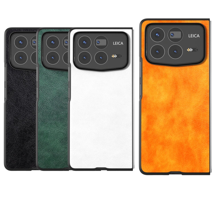 For Xiaomi Mix Fold 4 Dual Color Lichi Texture PU Phone Case