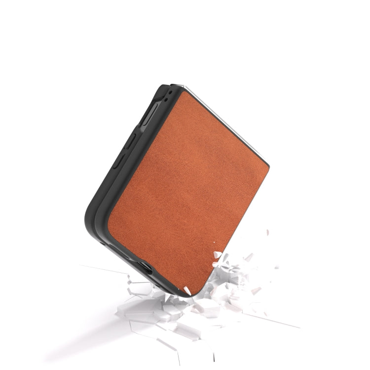 For Xiaomi Mix Flip Black Edge Two-color Calf Texture PU Phone Case