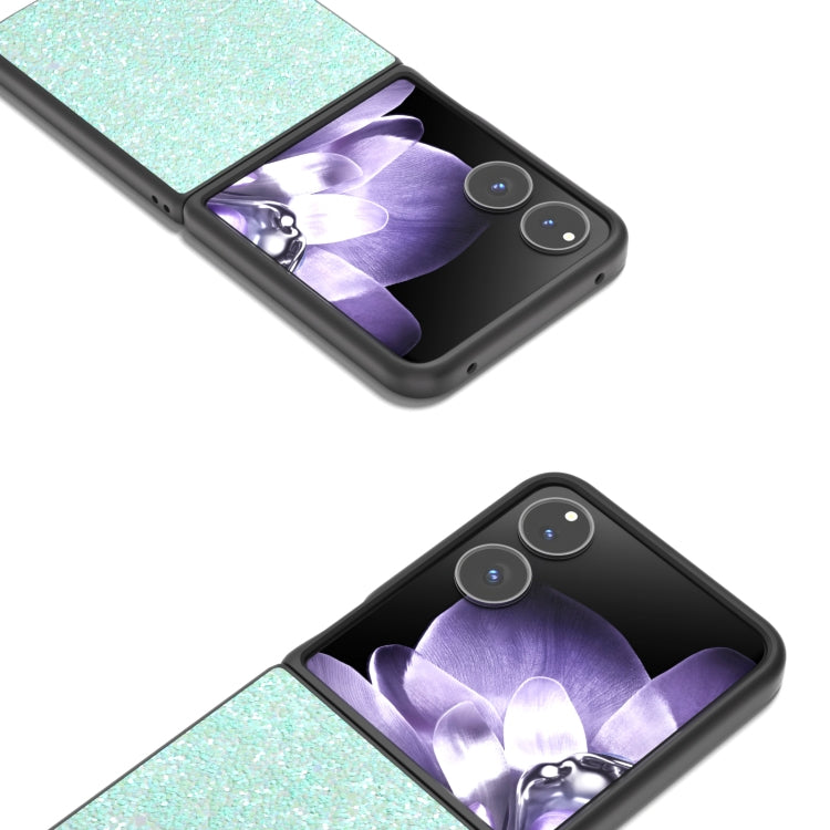 For Xiaomi Mix Flip Black Frame Colorful Glitter Phone Case