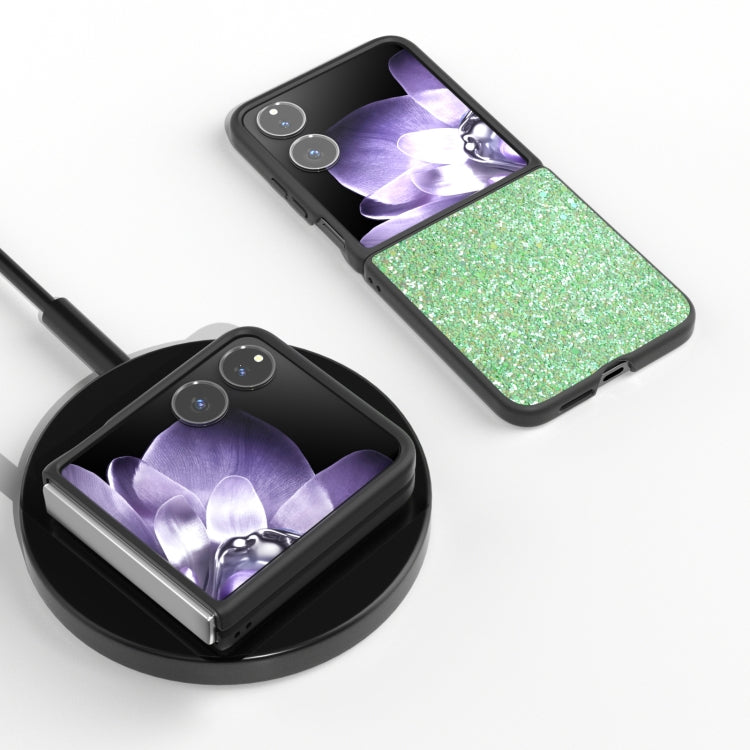 For Xiaomi Mix Flip Black Frame Colorful Glitter Phone Case