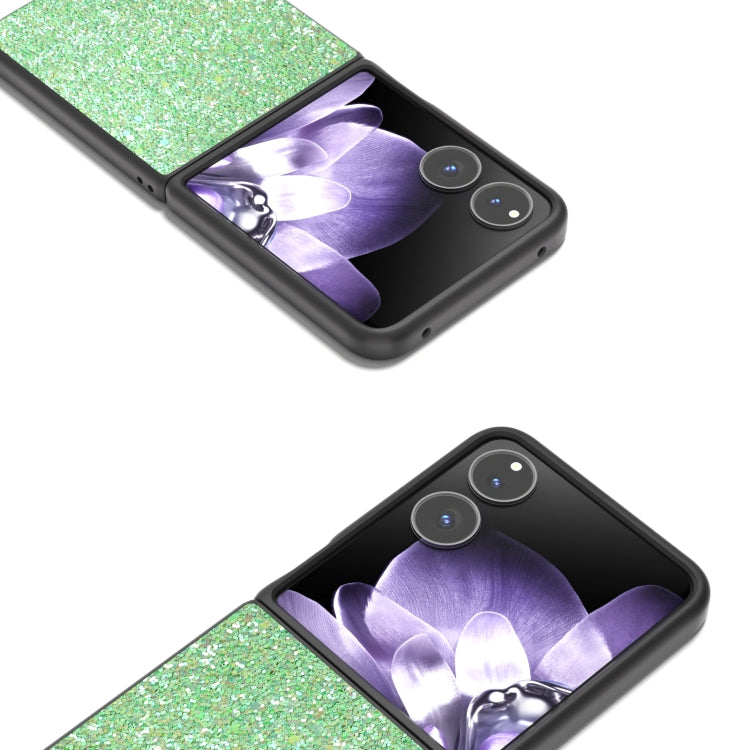 For Xiaomi Mix Flip Black Frame Colorful Glitter Phone Case