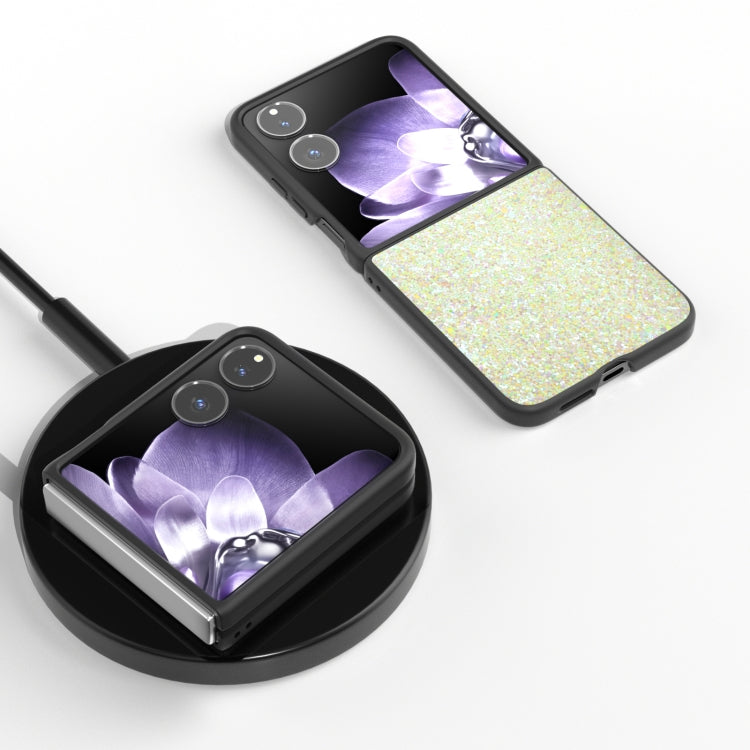 For Xiaomi Mix Flip Black Frame Colorful Glitter Phone Case