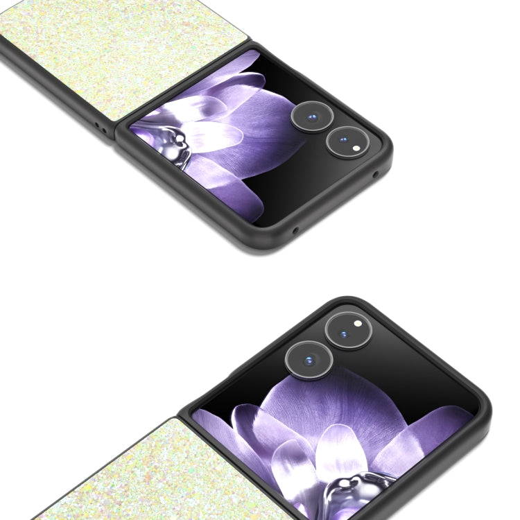 For Xiaomi Mix Flip Black Frame Colorful Glitter Phone Case