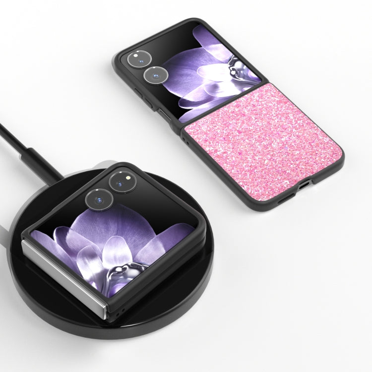 For Xiaomi Mix Flip Black Frame Colorful Glitter Phone Case