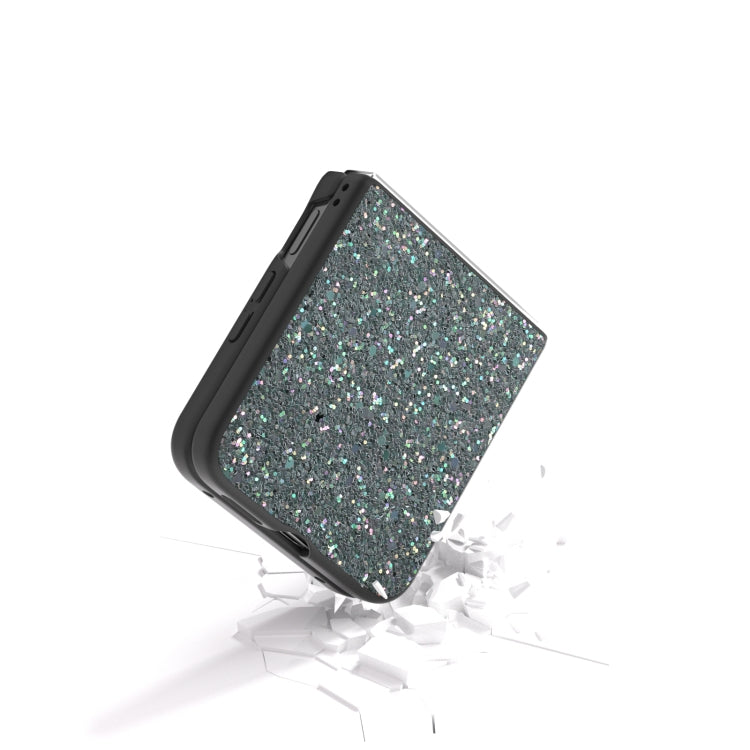 For Xiaomi Mix Flip Black Frame Colorful Glitter Phone Case