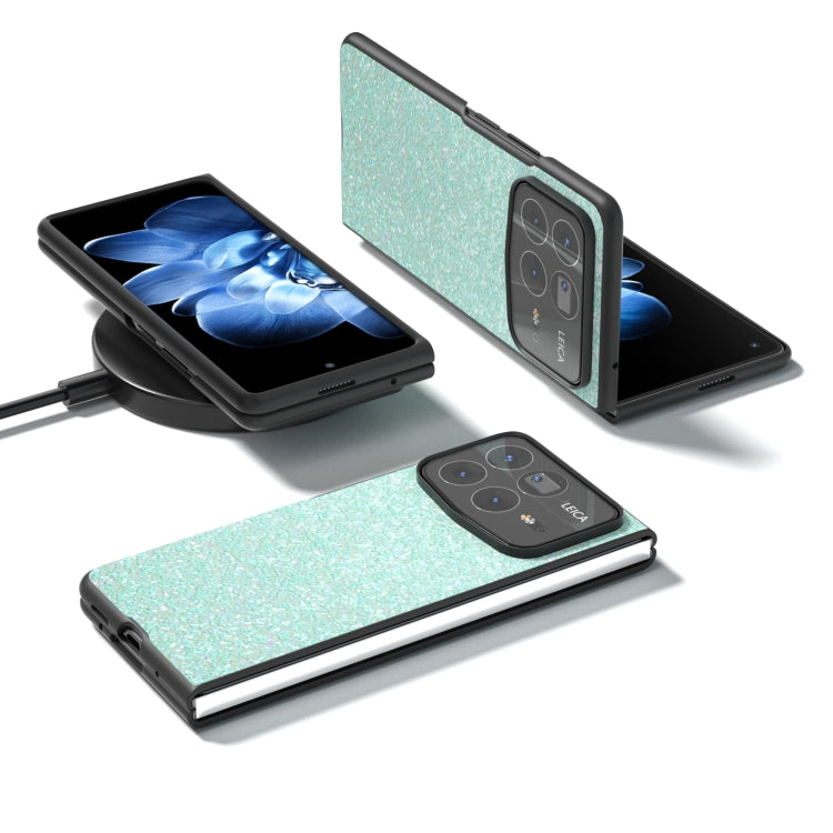 For Xiaomi Mix Fold 4 Black Frame Colorful Glitter Phone Case