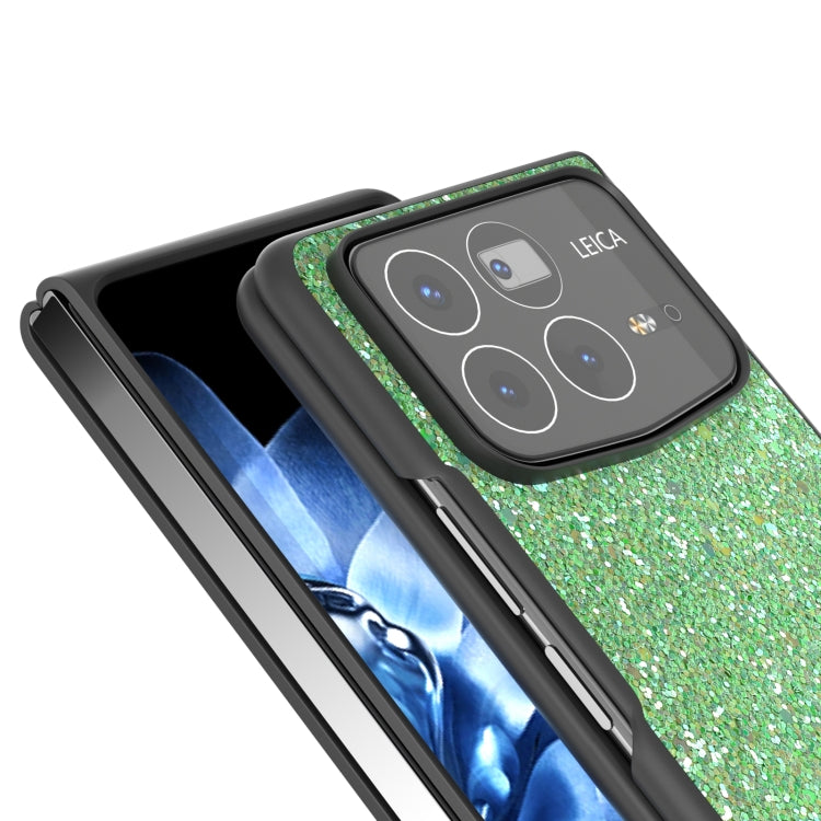 For Xiaomi Mix Fold 4 Black Frame Colorful Glitter Phone Case