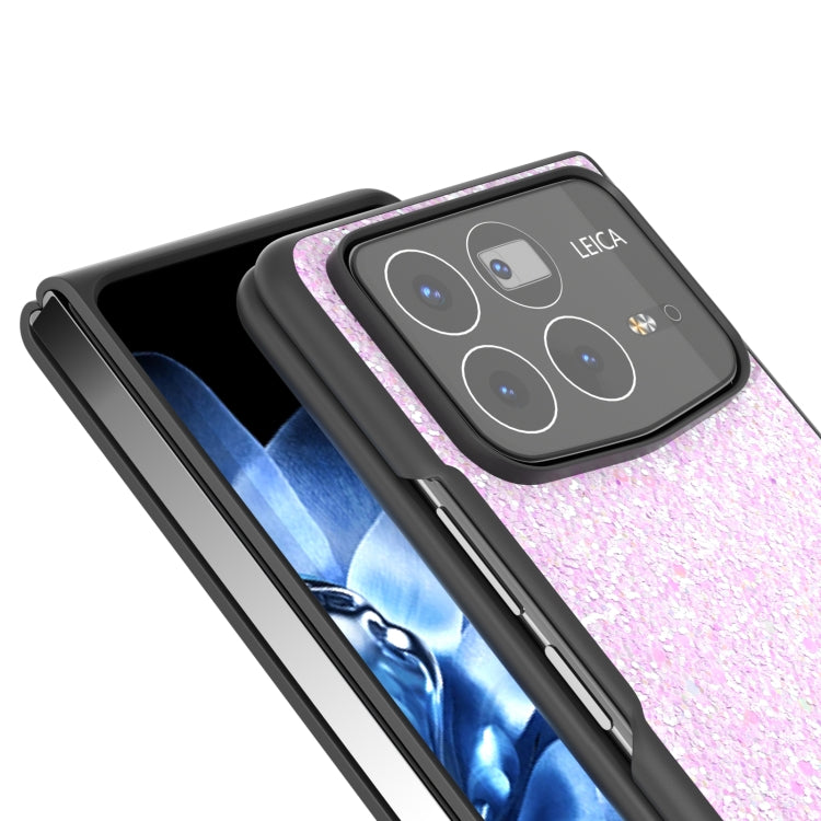 For Xiaomi Mix Fold 4 Black Frame Colorful Glitter Phone Case