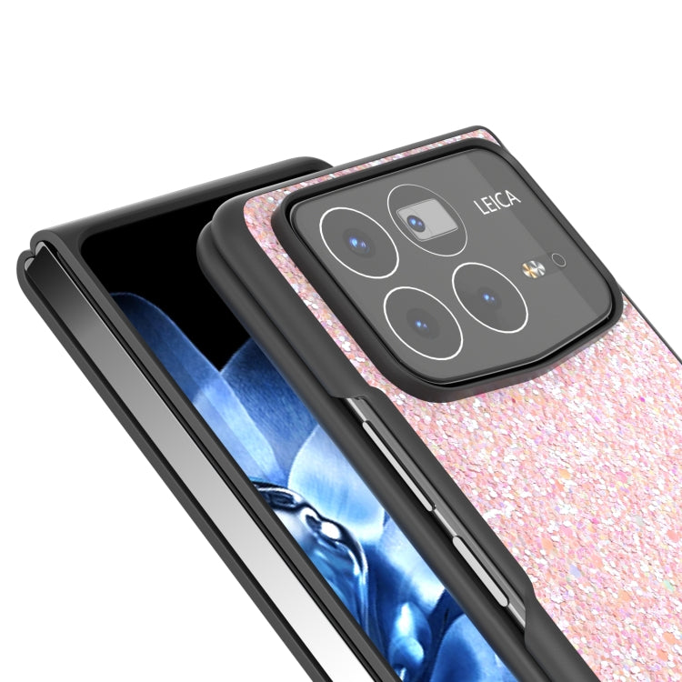 For Xiaomi Mix Fold 4 Black Frame Colorful Glitter Phone Case