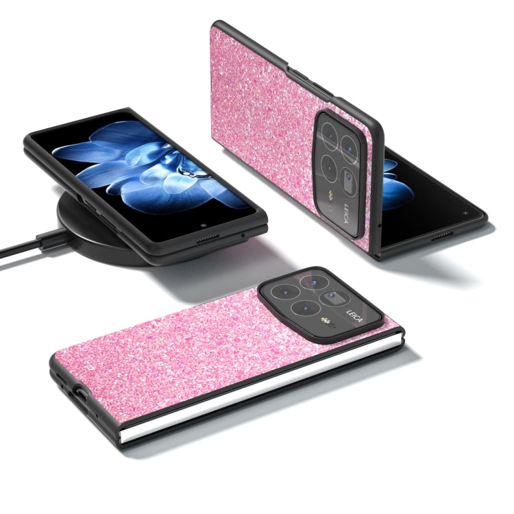 For Xiaomi Mix Fold 4 Black Frame Colorful Glitter Phone Case