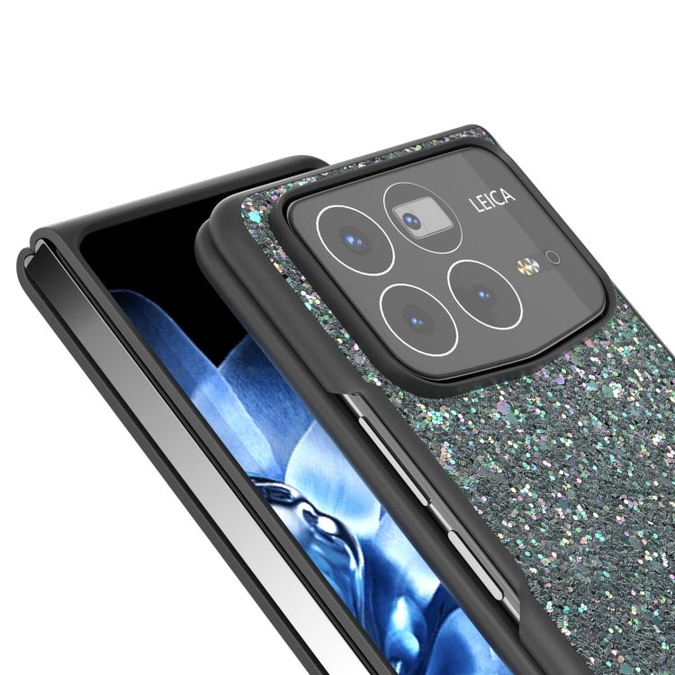 For Xiaomi Mix Fold 4 Black Frame Colorful Glitter Phone Case