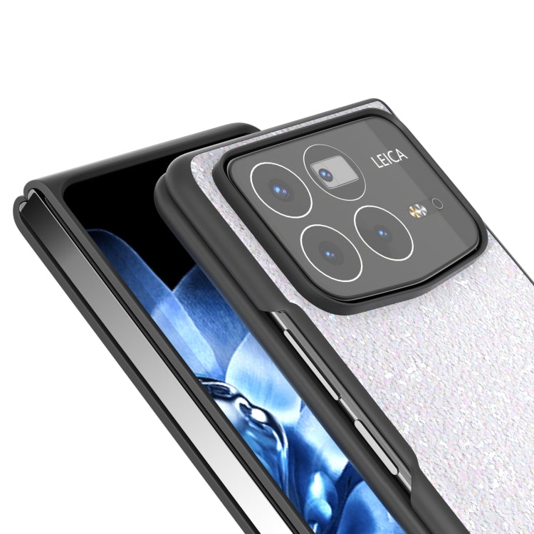 For Xiaomi Mix Fold 4 Black Frame Colorful Glitter Phone Case
