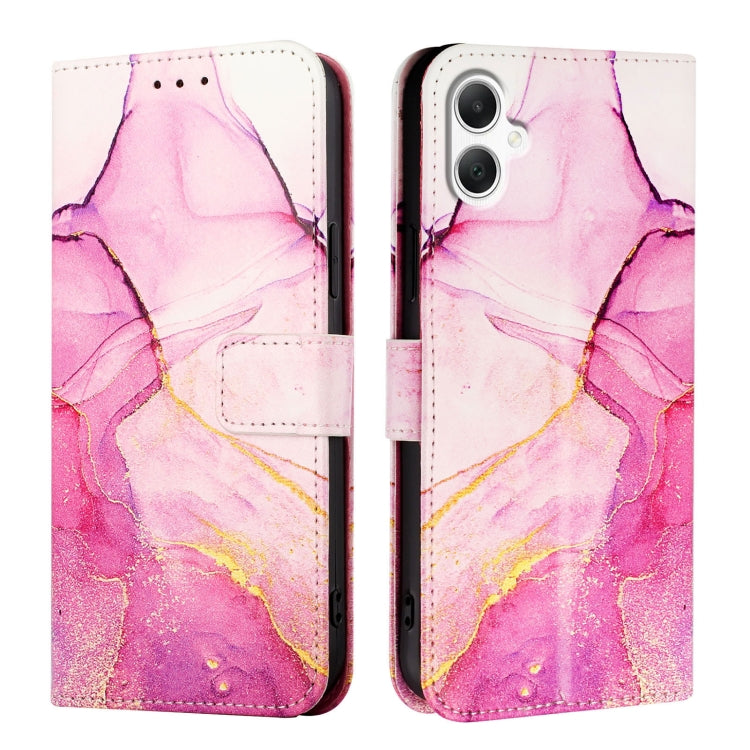 For Samsung Galaxy A06 4G / 5G PT003 Marble Pattern Flip Leather Phone Case