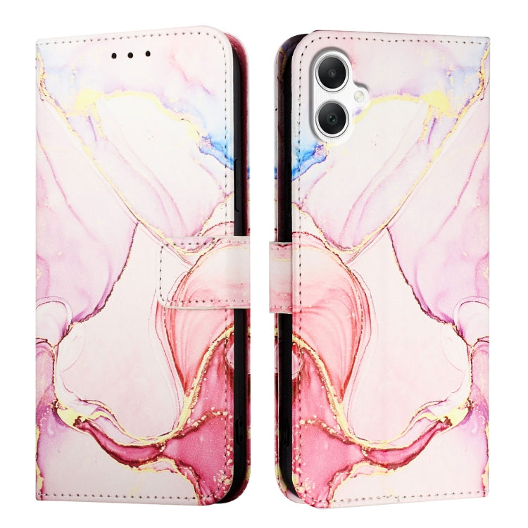 For Samsung Galaxy A06 4G / 5G PT003 Marble Pattern Flip Leather Phone Case