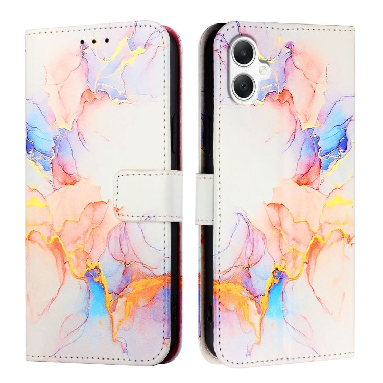For Samsung Galaxy A06 4G / 5G PT003 Marble Pattern Flip Leather Phone Case