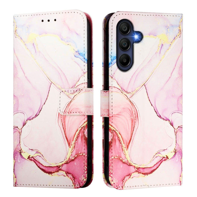 For Samsung Galaxy A26 5G PT003 Marble Pattern Flip Leather Phone Case