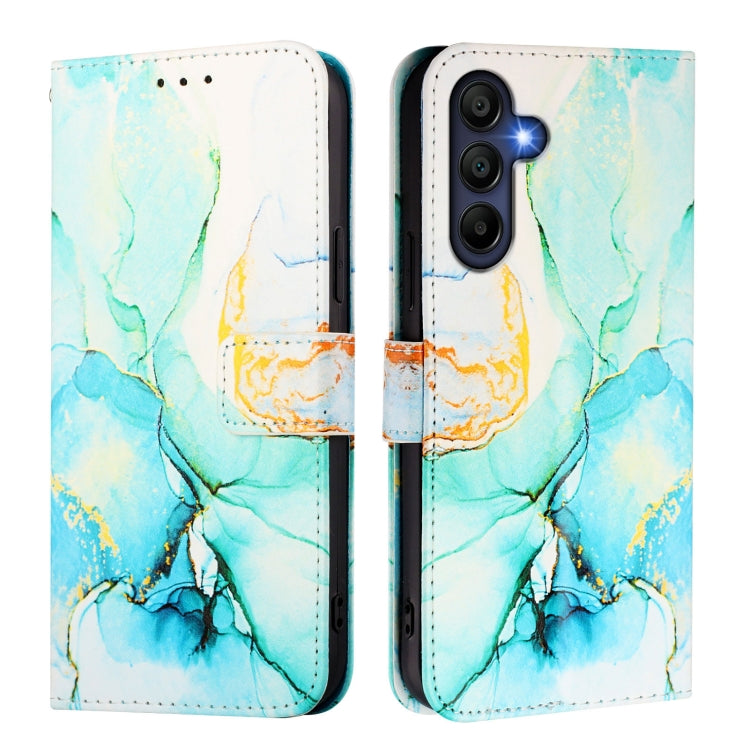 For Samsung Galaxy A26 5G PT003 Marble Pattern Flip Leather Phone Case