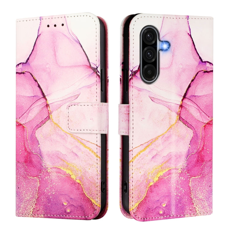For Samsung Galaxy A56 5G PT003 Marble Pattern Flip Leather Phone Case