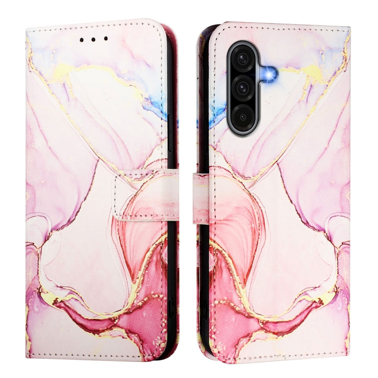 For Samsung Galaxy A56 5G PT003 Marble Pattern Flip Leather Phone Case