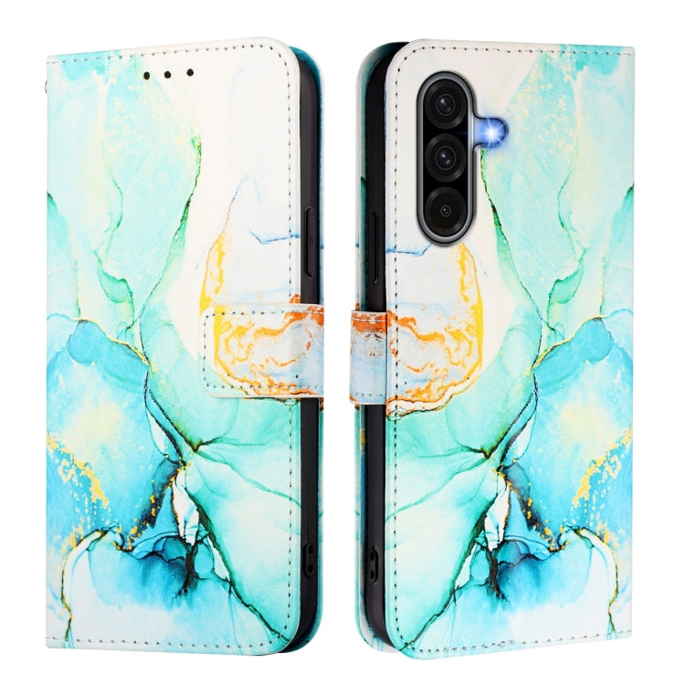 For Samsung Galaxy A56 5G PT003 Marble Pattern Flip Leather Phone Case