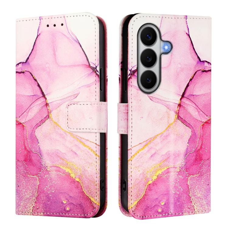 For Galaxy A27 5G PT003 Marble Pattern Flip Leather Phone Case