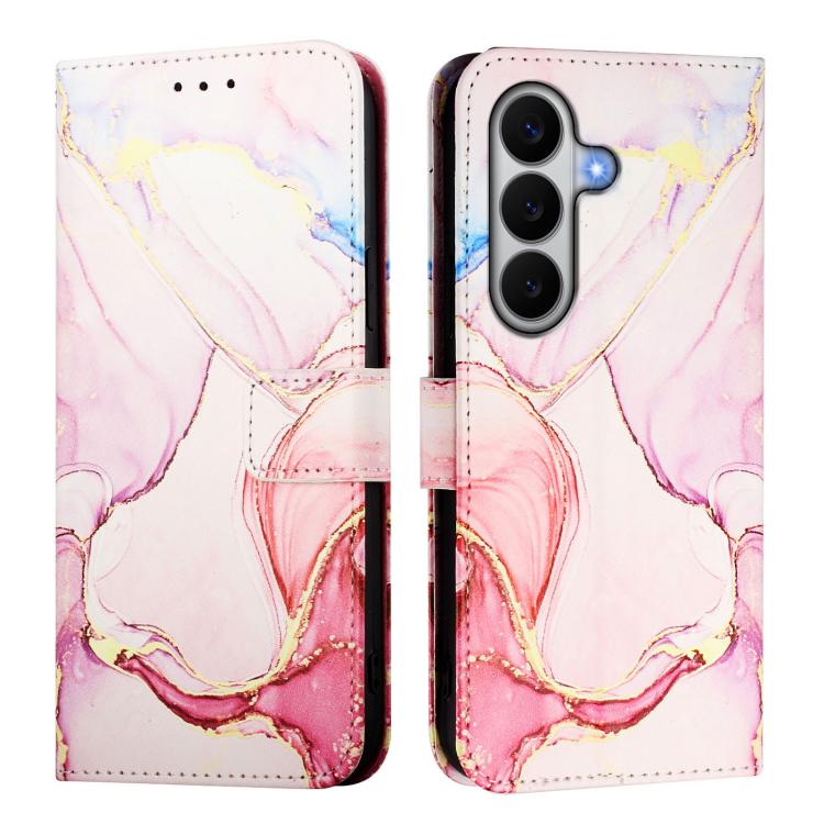For Galaxy A27 5G PT003 Marble Pattern Flip Leather Phone Case