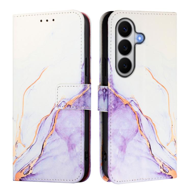 For Galaxy A27 5G PT003 Marble Pattern Flip Leather Phone Case