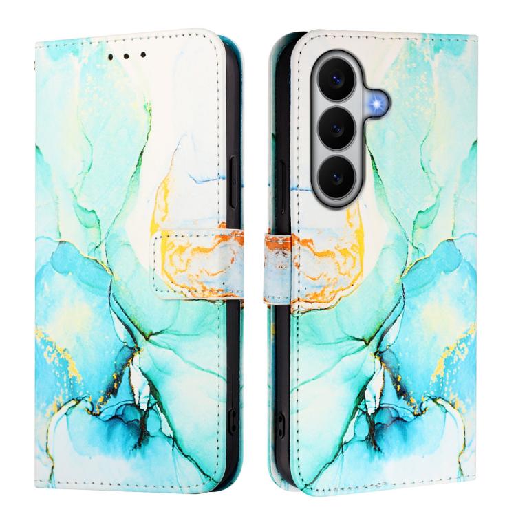 For Galaxy A27 5G PT003 Marble Pattern Flip Leather Phone Case