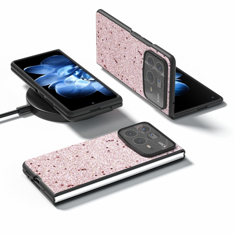 For Xiaomi Mix Fold 4 Glitter Full Coverage PU + PC Phone Case
