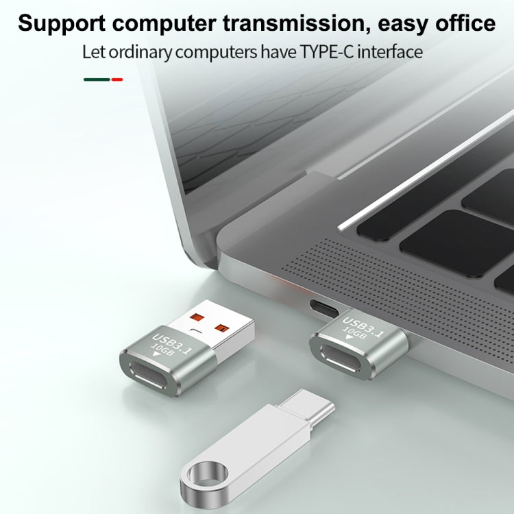 120W 10Gbps USB3.1 Male to USB-C / Type-C Female OTG Mini Adapter