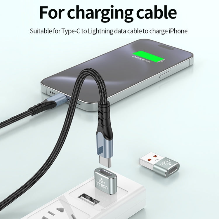 120W 10Gbps USB3.1 Male to USB-C / Type-C Female OTG Mini Adapter