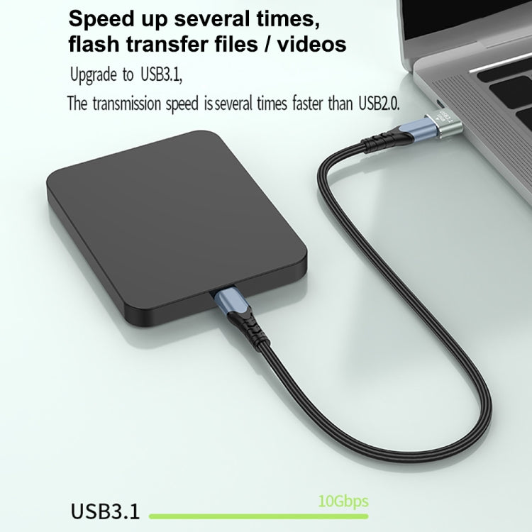 120W 10Gbps USB3.1 Male to USB-C / Type-C Female OTG Mini Adapter