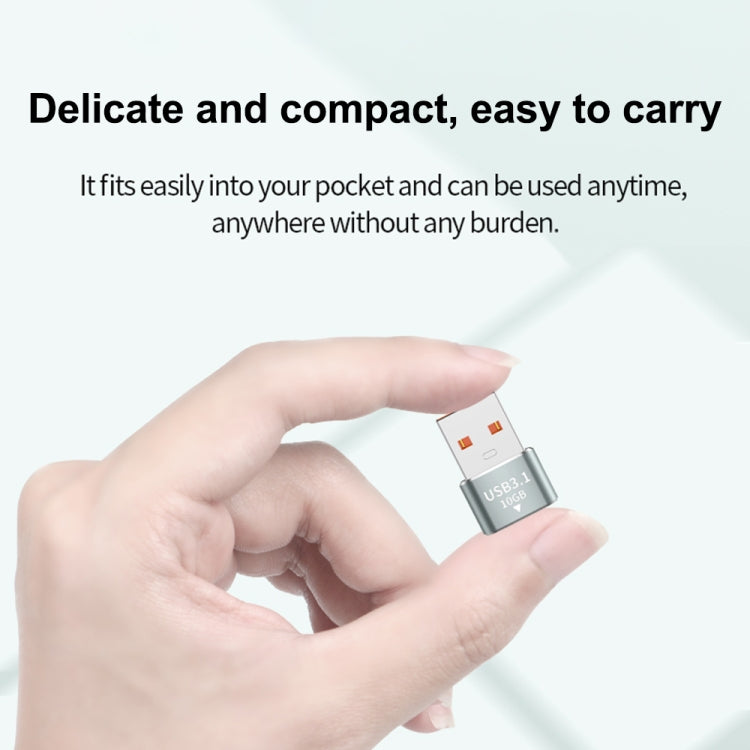 120W 10Gbps USB3.1 Male to USB-C / Type-C Female OTG Mini Adapter