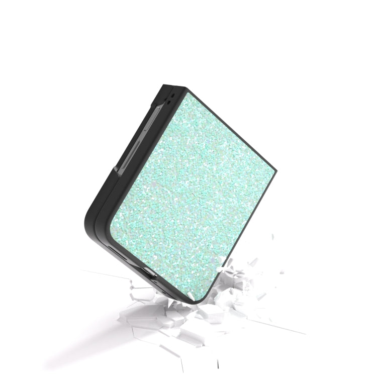 For Huawei nova Flip Black Frame Colorful Glitter Phone Case
